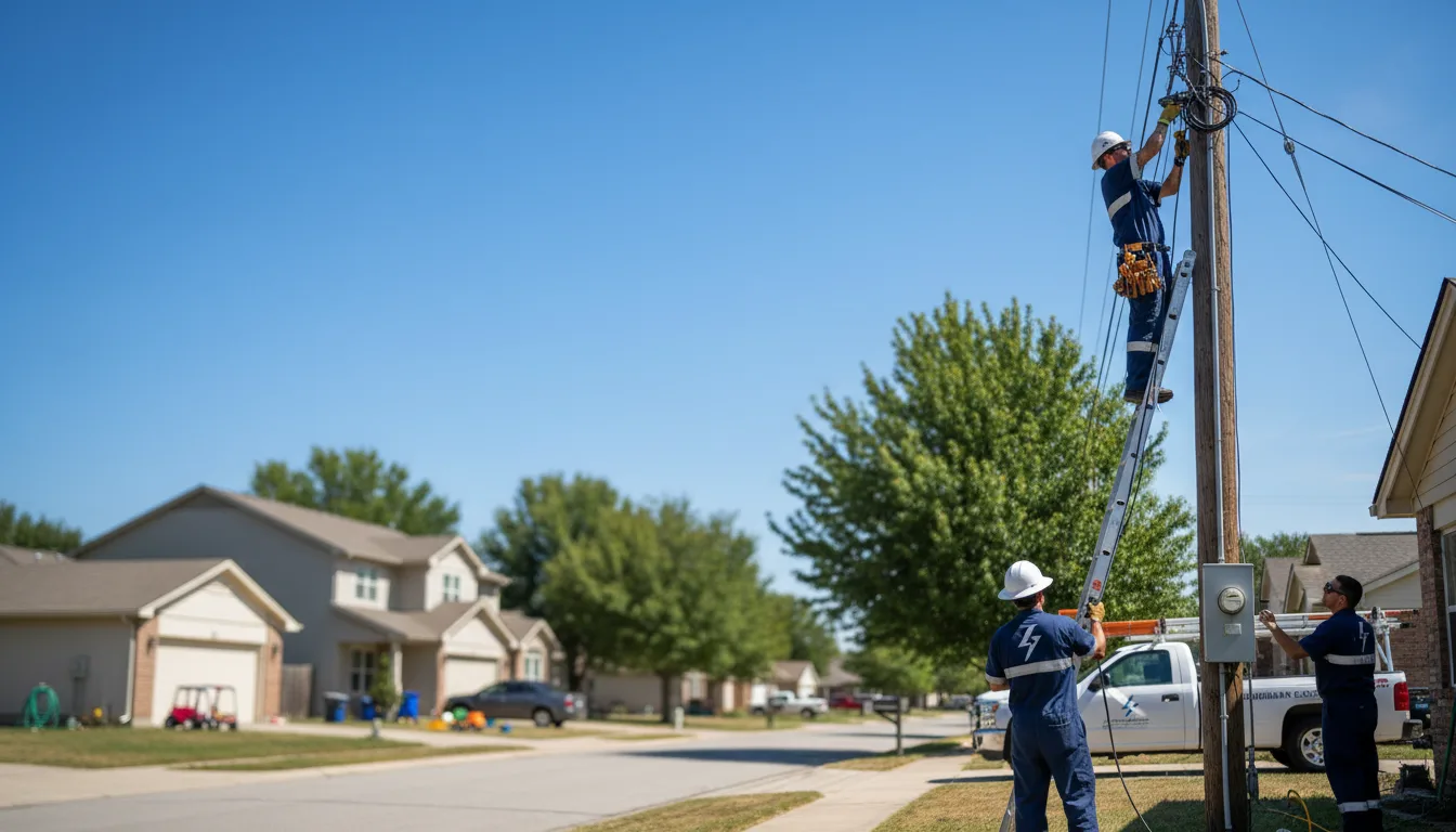 Residential electrician providing installation services in Erin, TN